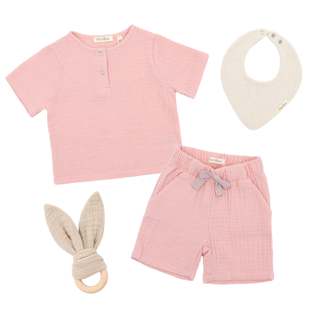 Sunny Days Set made of 100% organic muslin