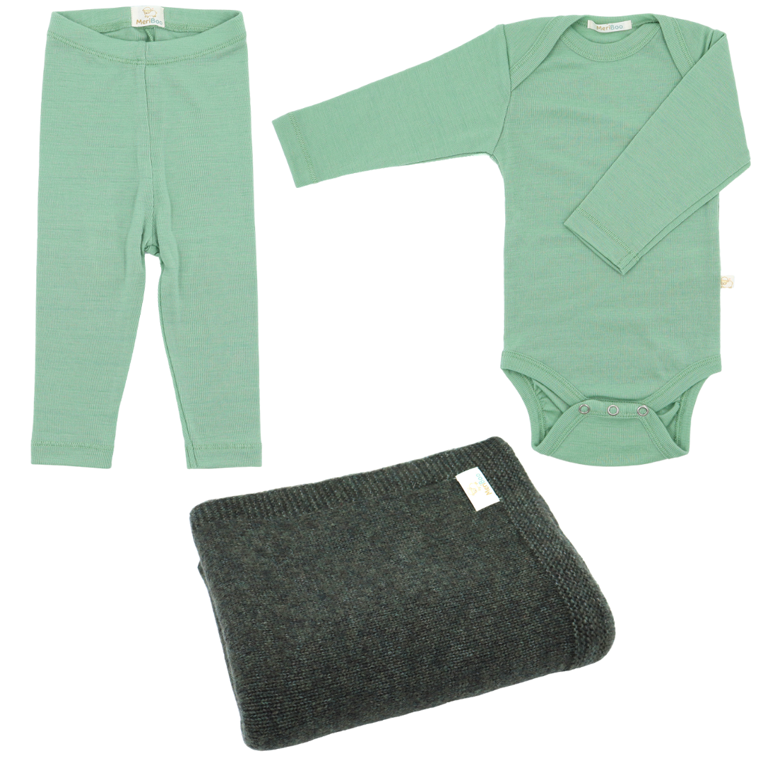 MeriBoo – set de confort certificat din merinos „Mini Cozy”