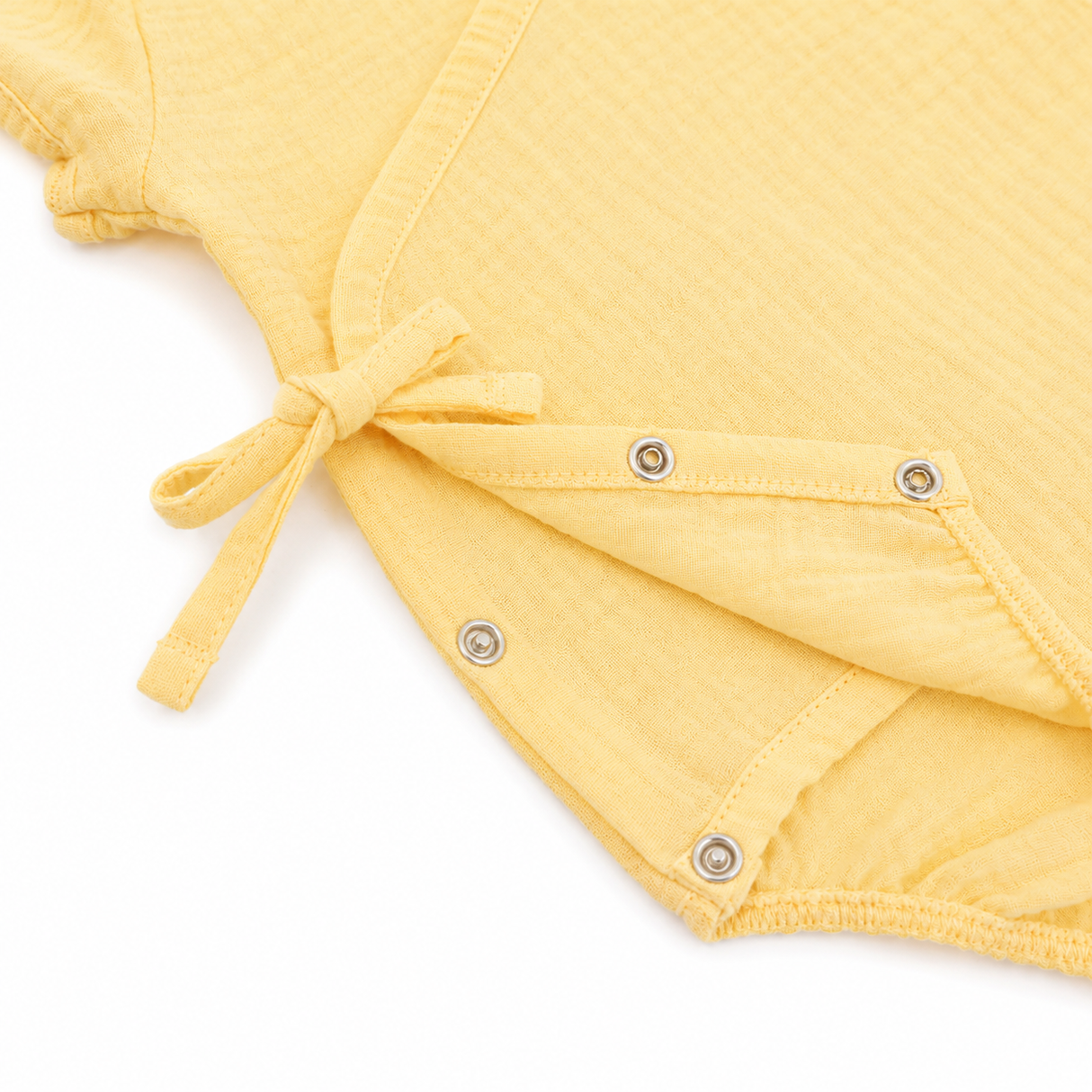Soft Breeze Wrap-Style Bodysuit made of 100% Organic Muslin