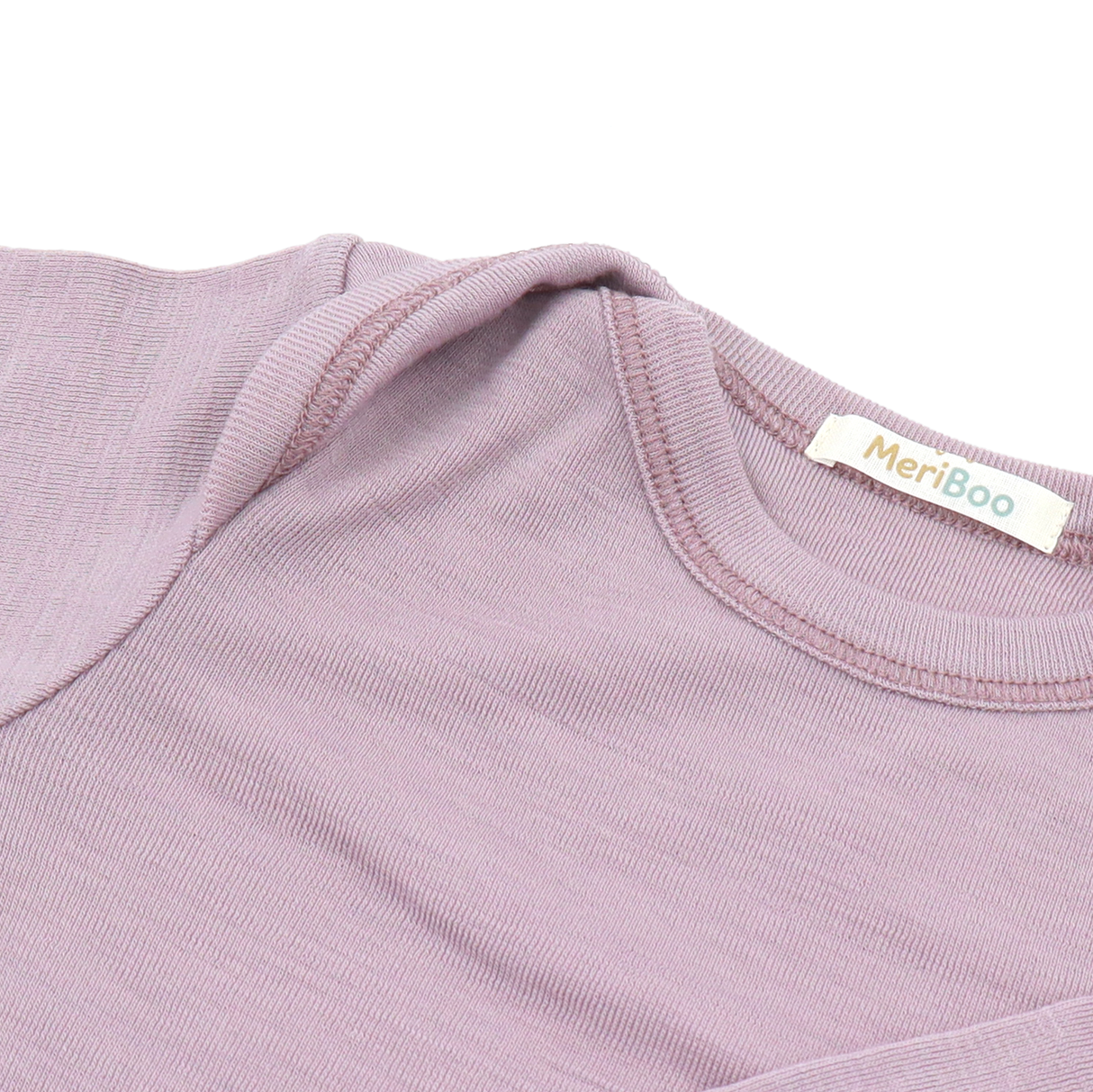 Body cu mânecă scurtă din lână merinos fină 100% certificată