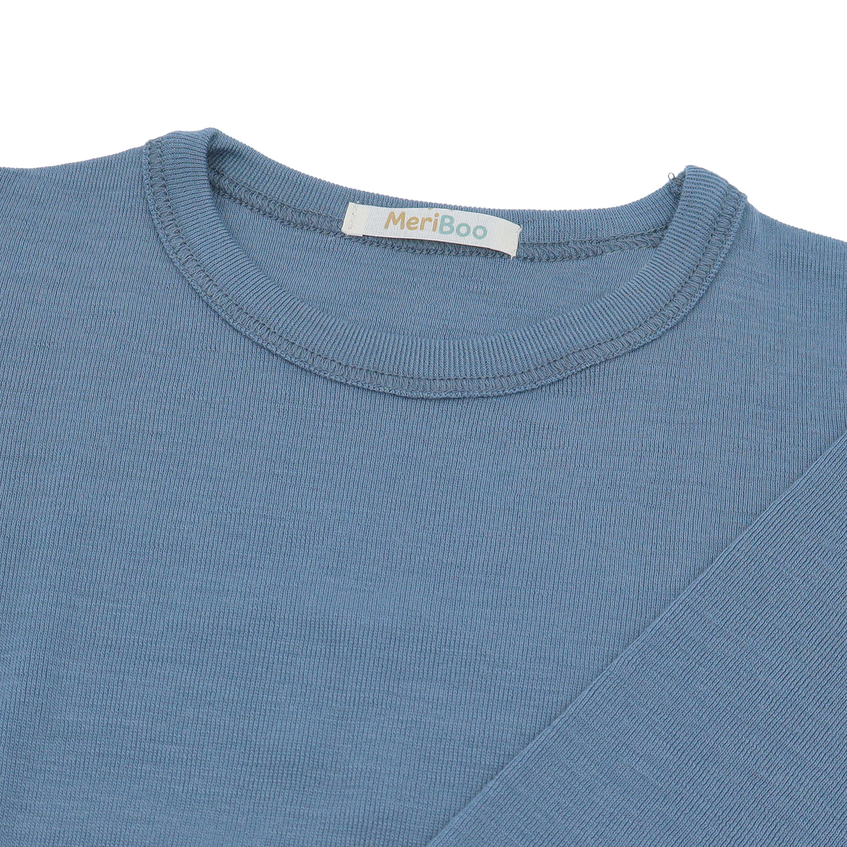 Bluză cu mânecă lungă din lână merinos 100% organică