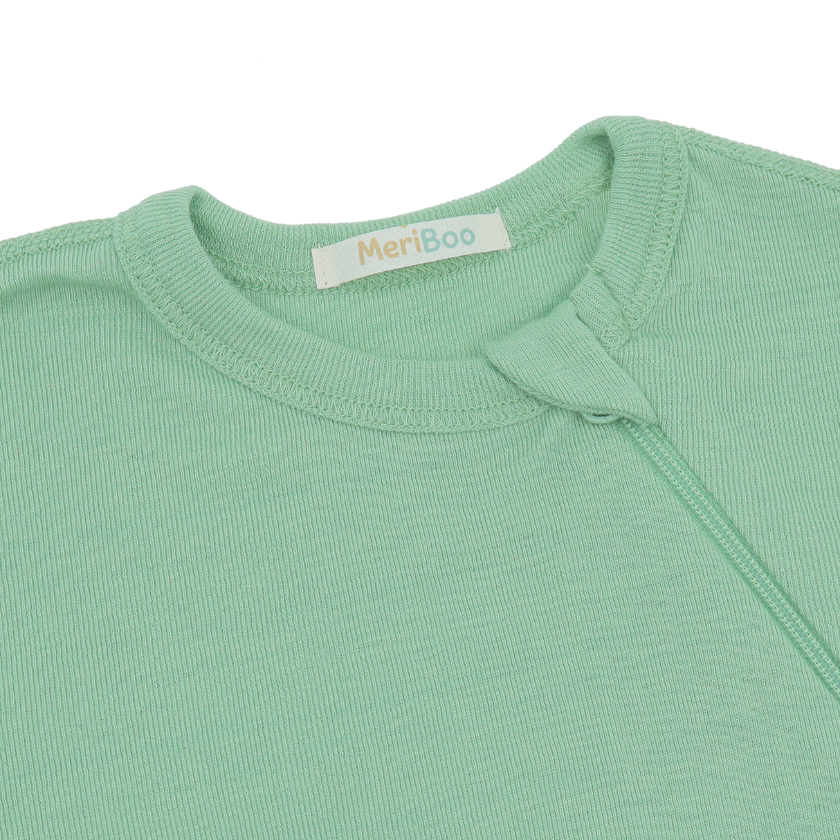 Salopetă (romper) din lână merinos 100% organică, cu fermoar lateral