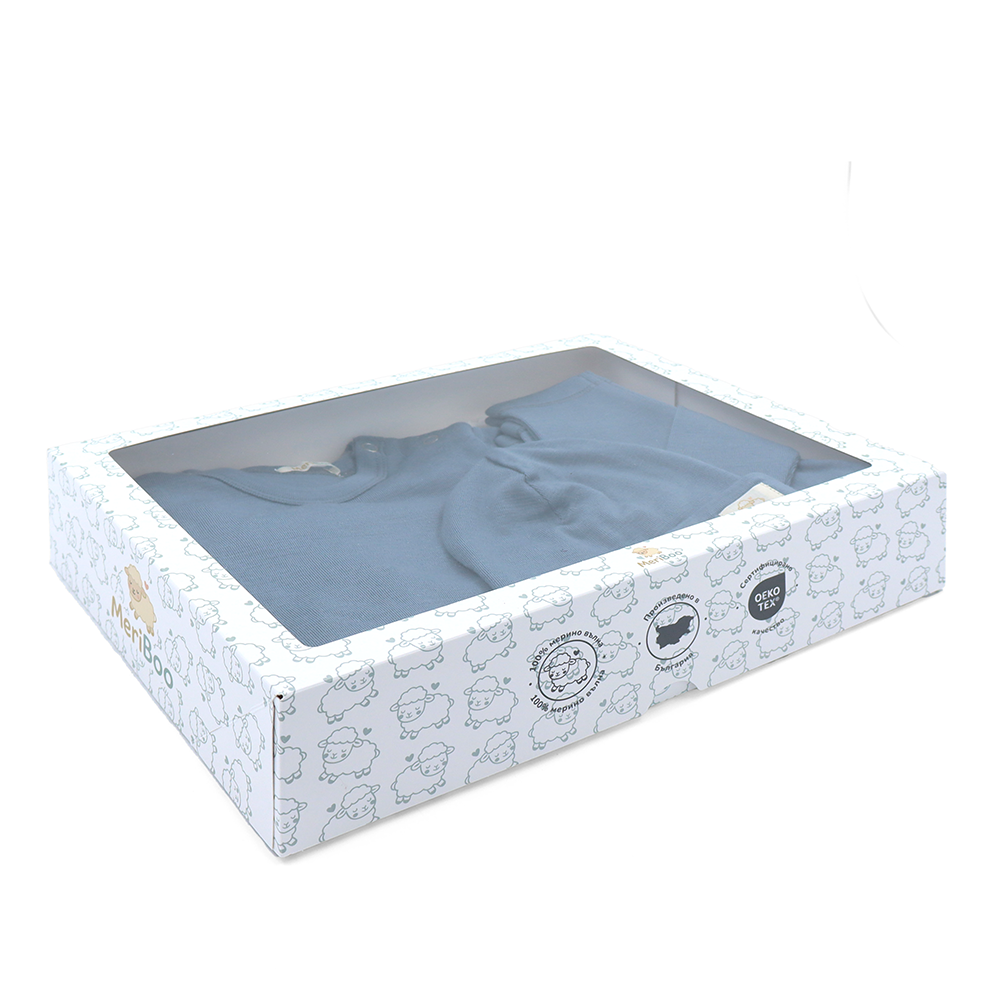 Комплект за изписване от сертифицирано фино мерино "Newborn Essentials"