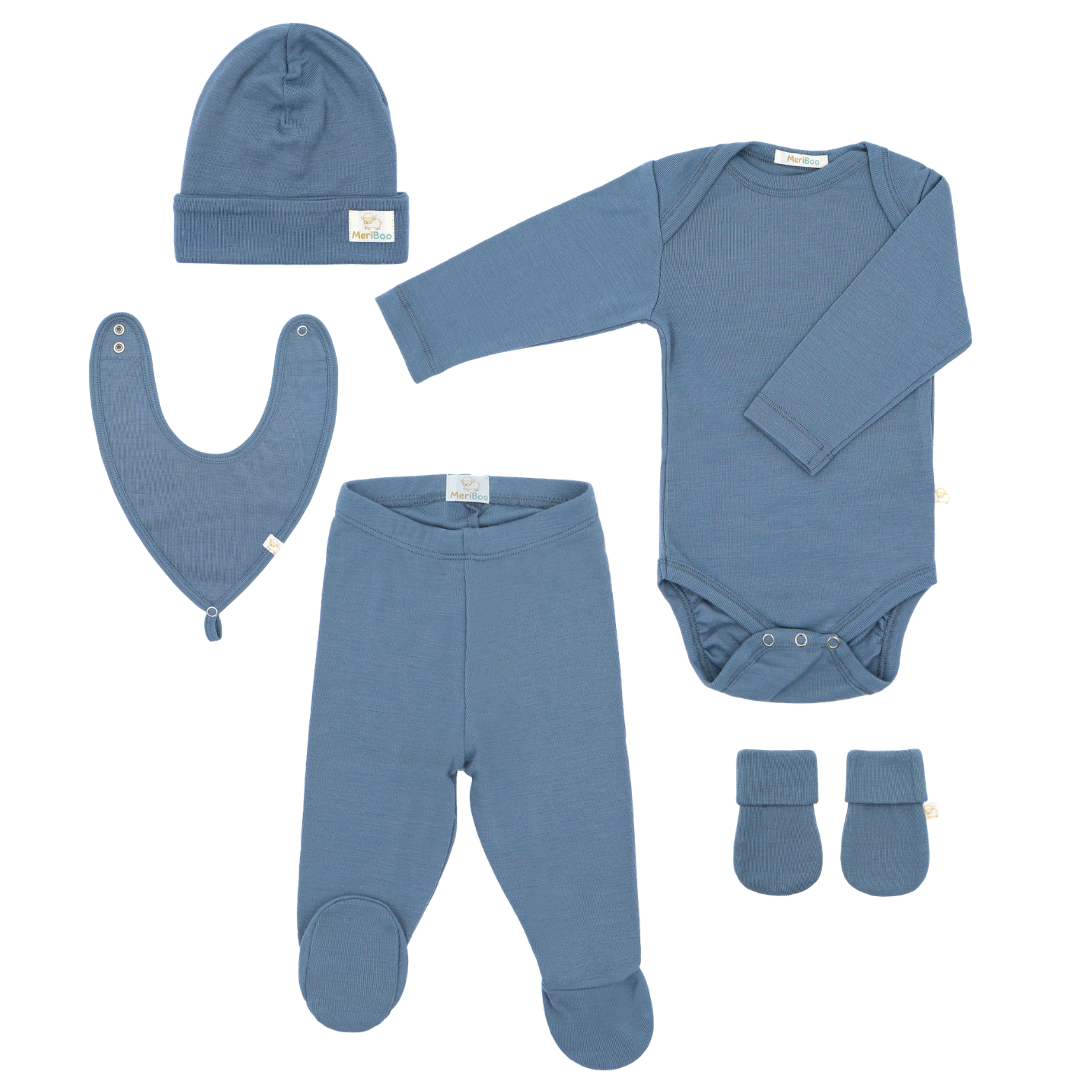 Set de scris de lux cu 6 piese din merinos fin certificat