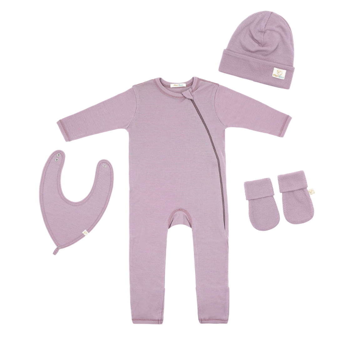 Комплект за изписване от сертифицирано фино мерино "Newborn Essentials"