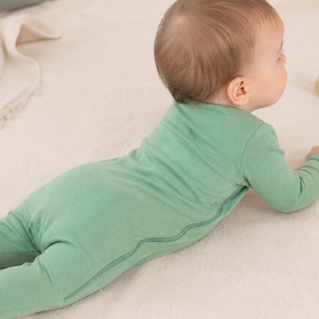 Гащеризон (ромпър) от 100% сертифицирано фино мерино с цип отстрани