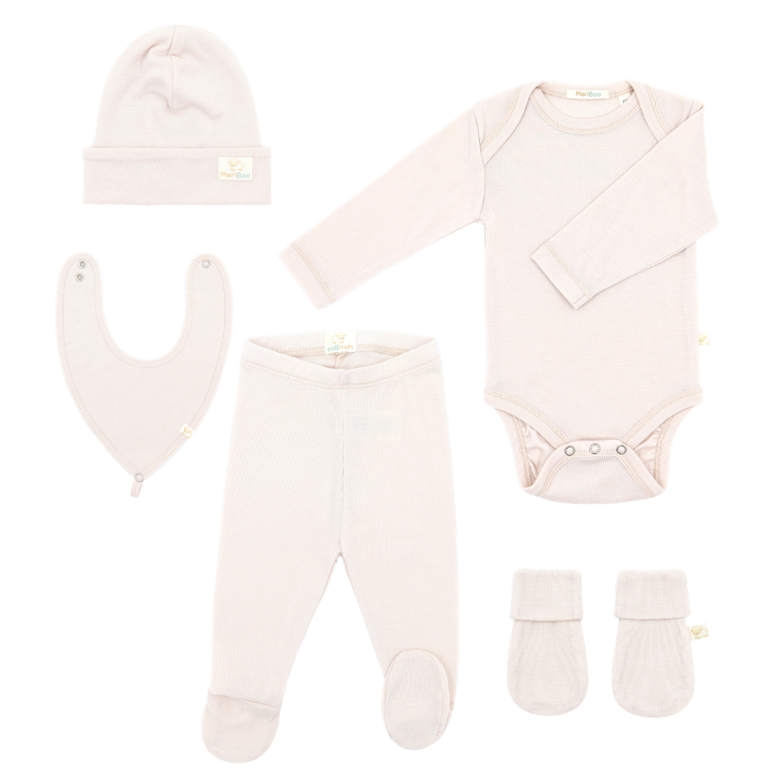 Set de scris de lux cu 6 piese din merinos fin certificat