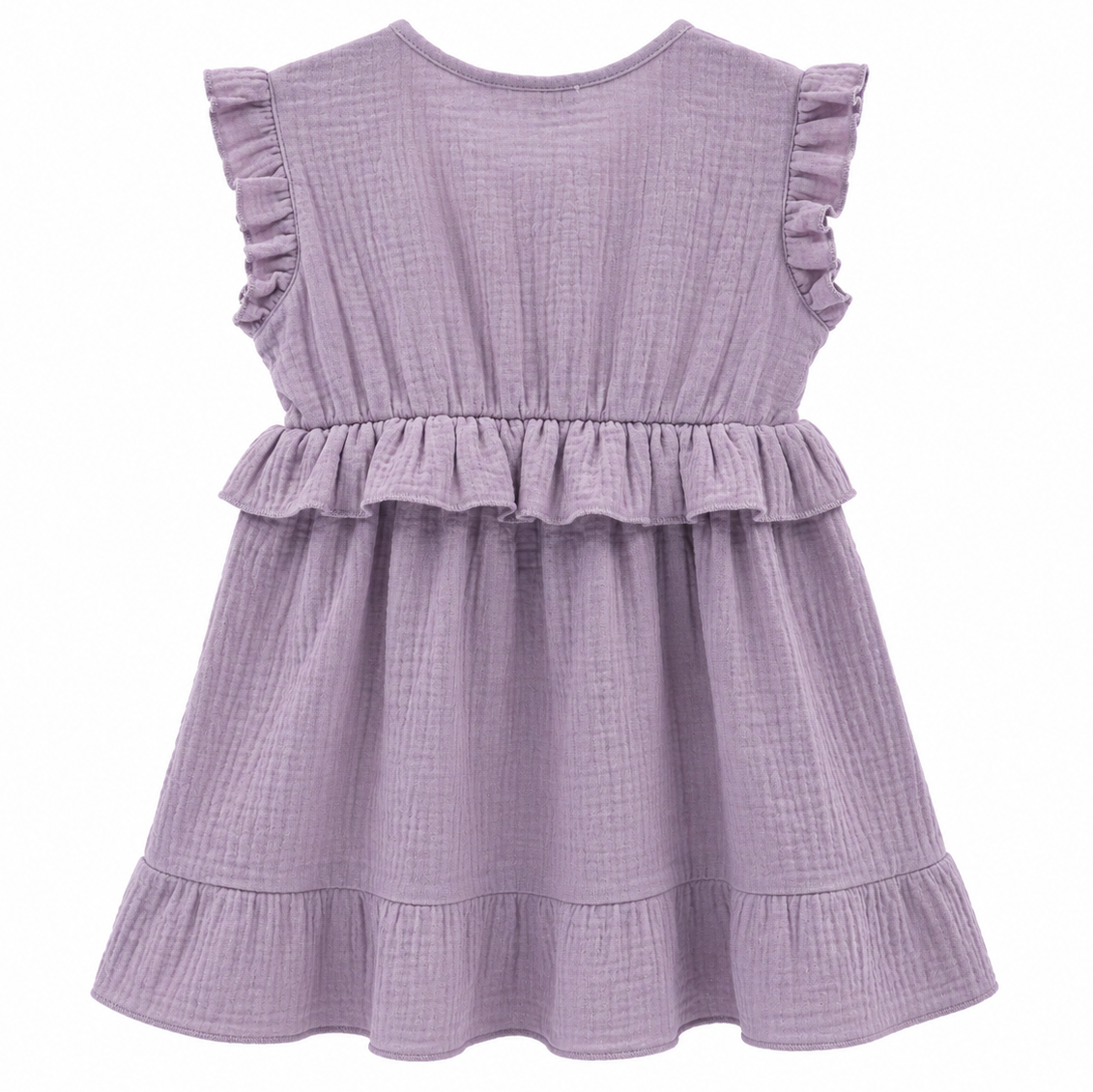 "Soft Breeze" dress made from 100% organic muslin with buttons for easy dressing