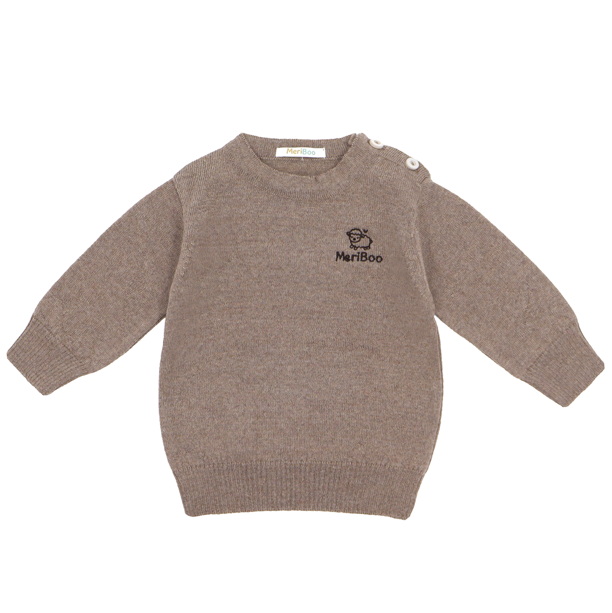 Bluză tricotată din lână merinos 100% organică