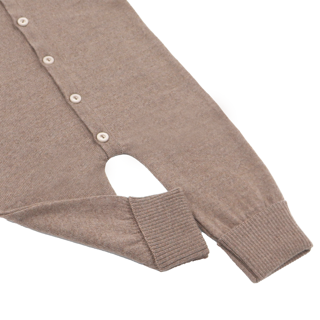 Salopă tricotată din lână merinos 100% organică