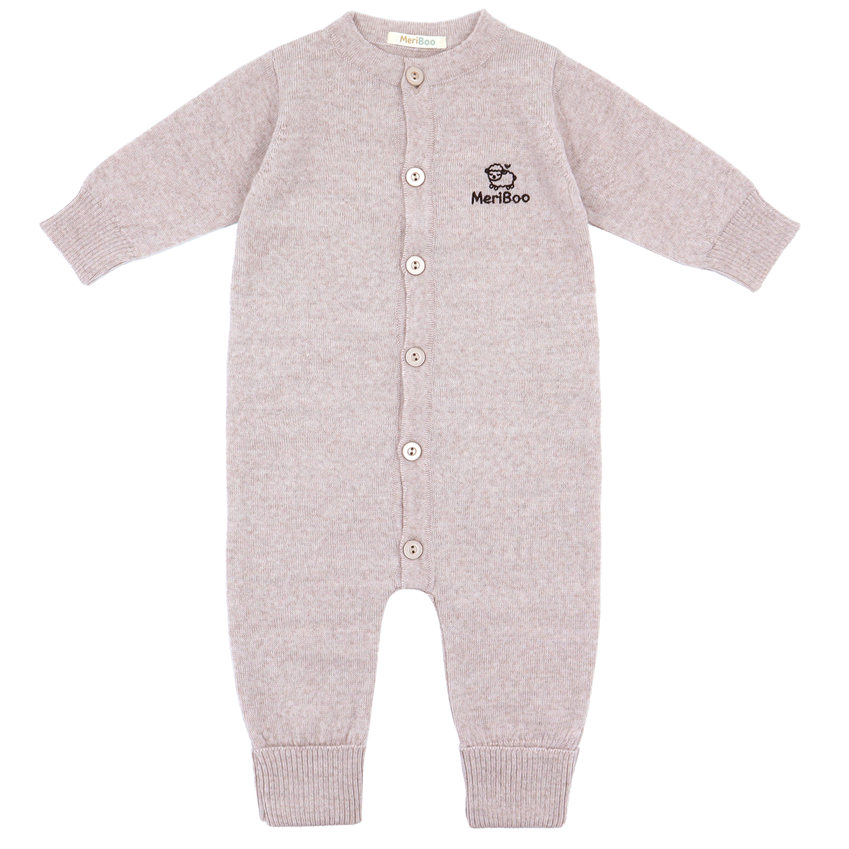 Salopă tricotată din lână merinos 100% organică