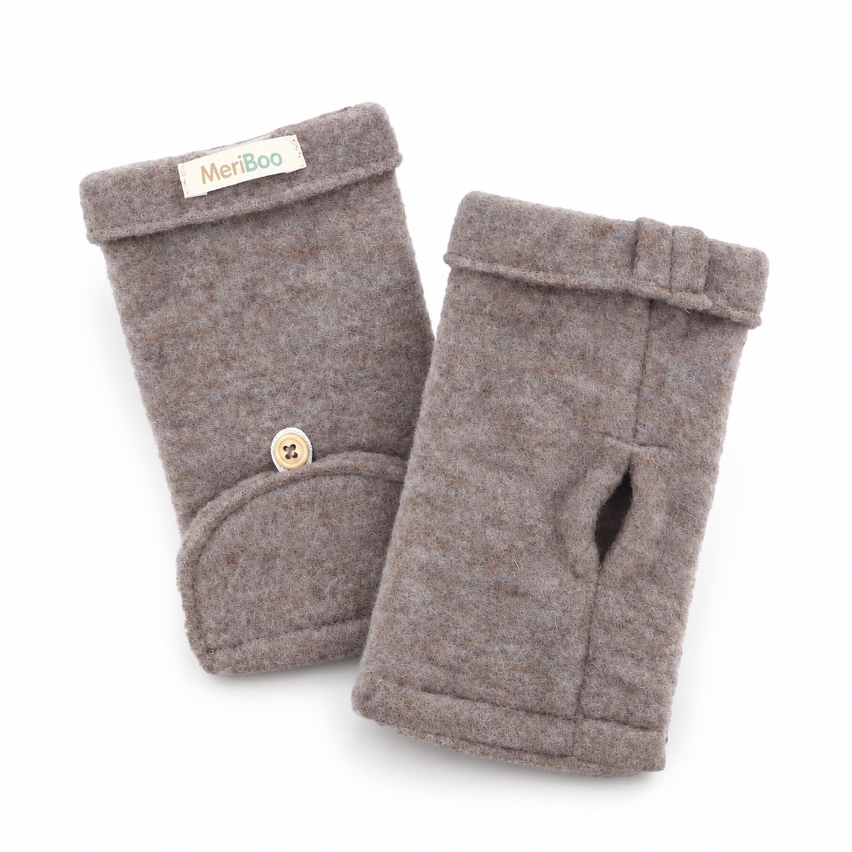 MeriBoo – Mănuși „Teddy Bear“ din lână merinos