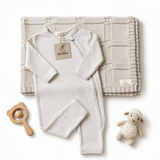 Set MeriBoo - salopetă + păturică din 100% lână merino certificată „Sweet Dreams”
