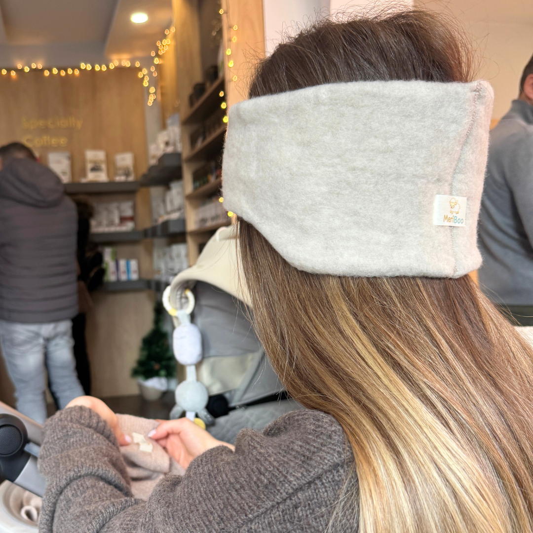 Organic merino wool headband