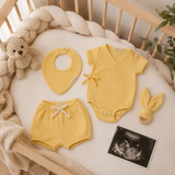 Set pentru ieșirea din spital "First Summer" din 100% muselină organică
