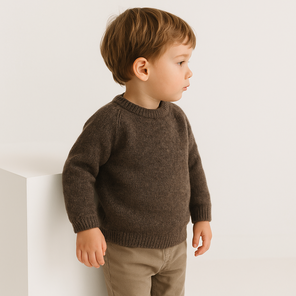 Soft children's sweater made of merino wool