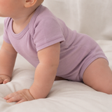 Body cu mânecă scurtă din 100% lână merino fină certificată