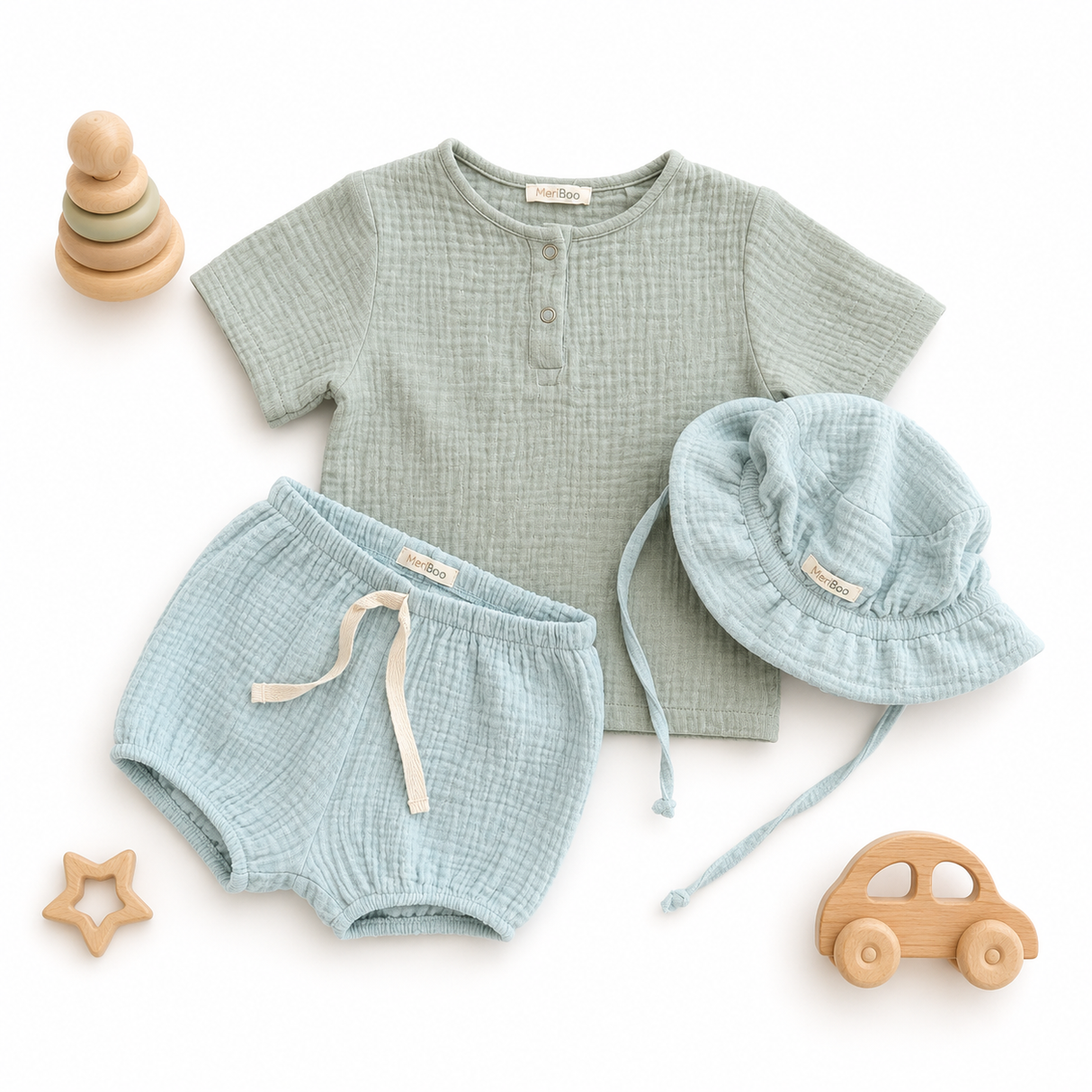 Set "Summer Comfort" din 100% muselină organică