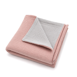 Reversible blanket made of 100% organic muslin