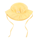 "Soft Breeze" hat made of 100% organic muslin with an extended back to protect the neck