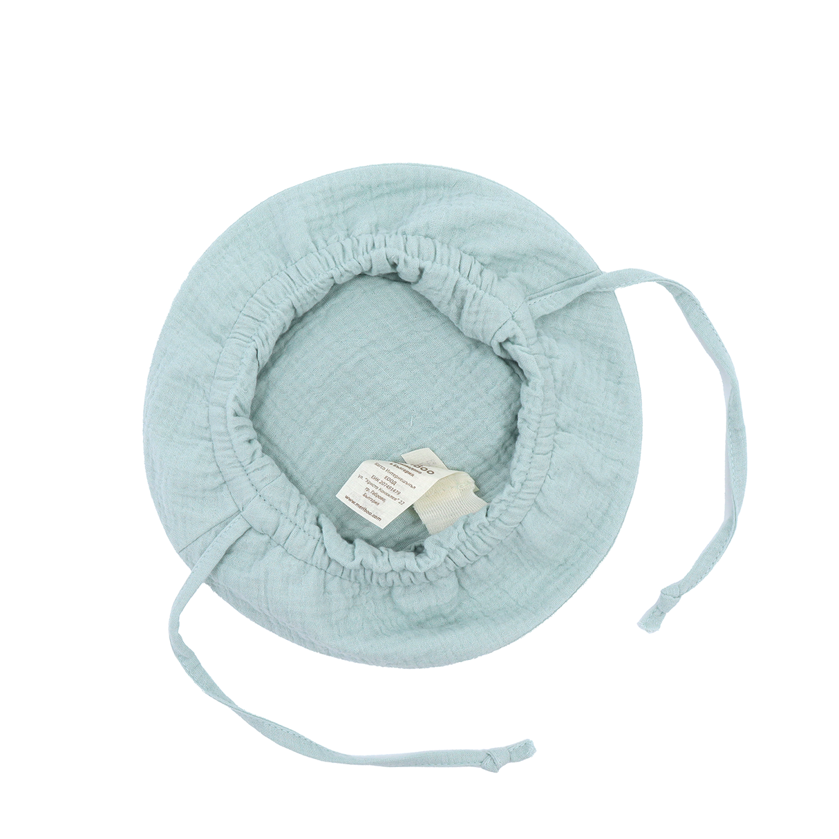 "Soft Breeze" hat made of 100% organic muslin with an extended back to protect the neck