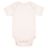 Set of 3 short-sleeved bodysuits made of 100% organic merino wool