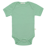 Body cu mânecă scurtă din lână merinos 100% organică