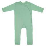 Set of 3 100% organic merino wool jumpsuits with side zip