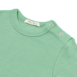 Body cu mânecă lungă din lână merinos 100% organică