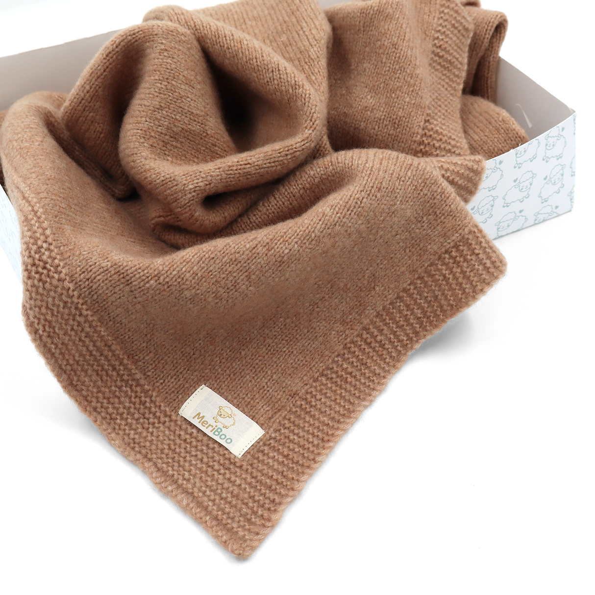 Warm and soft Merino wool blanket MeriBoo