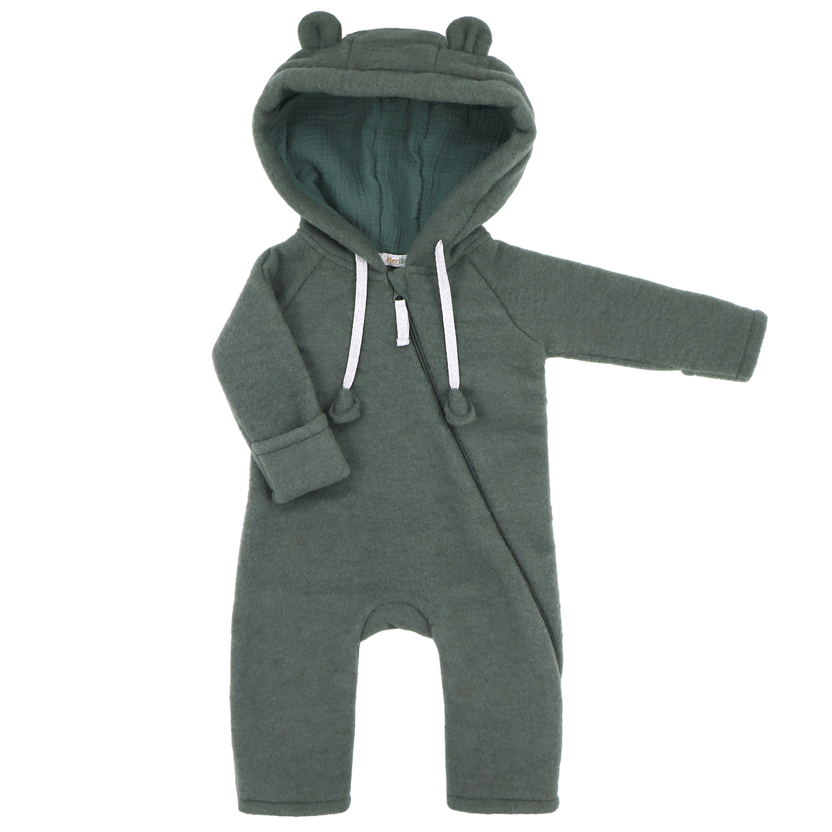 MeriBoo – Premium "Teddy Bear" Merino Wool Bunting Suit