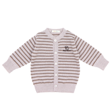 Cardigan tricotat din lână merinos 100% organică