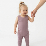 Salopetă (romper) din lână merinos 100% organică, cu nasturi pe umeri