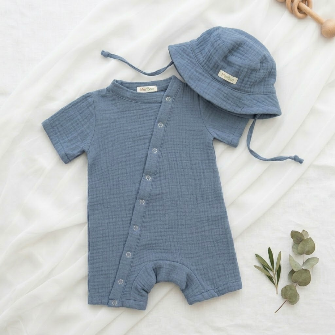 Salopetă "Soft Breeze" din 100% muselină organică