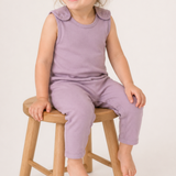 Romper (playsuit) made of 100% organic fine merino with shoulder buttons
