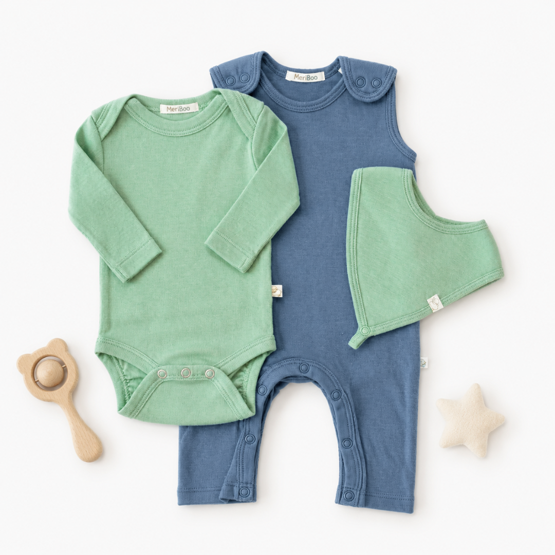 MeriBoo – Set 100% merinos fin „Essentials de primăvară”