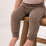 Knitted pants made from 100% organic merino wool