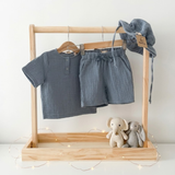 MeriBoo - set de bază din 100% muselină organică „Mini Essentials Summer”