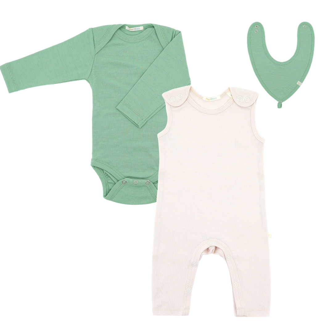 MeriBoo – Set 100% merinos fin „Essentials de primăvară”