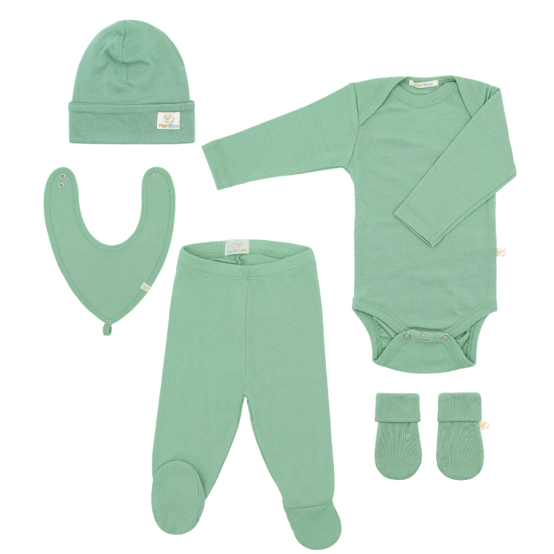 Set de scris de lux cu 6 piese din merinos fin certificat