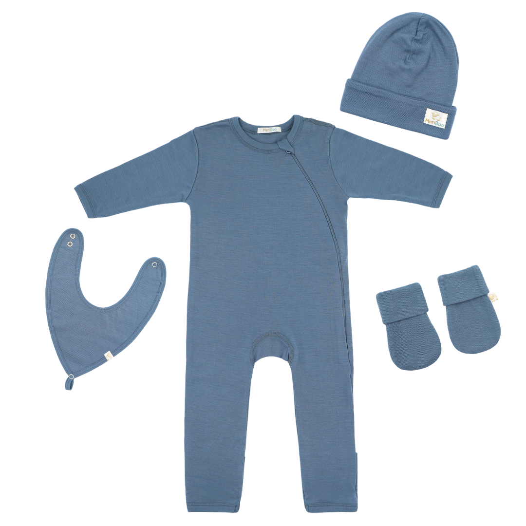 Комплект за изписване от сертифицирано фино мерино "Newborn Essentials"