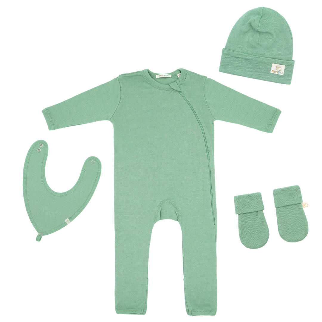 Комплект за изписване от сертифицирано фино мерино "Newborn Essentials"