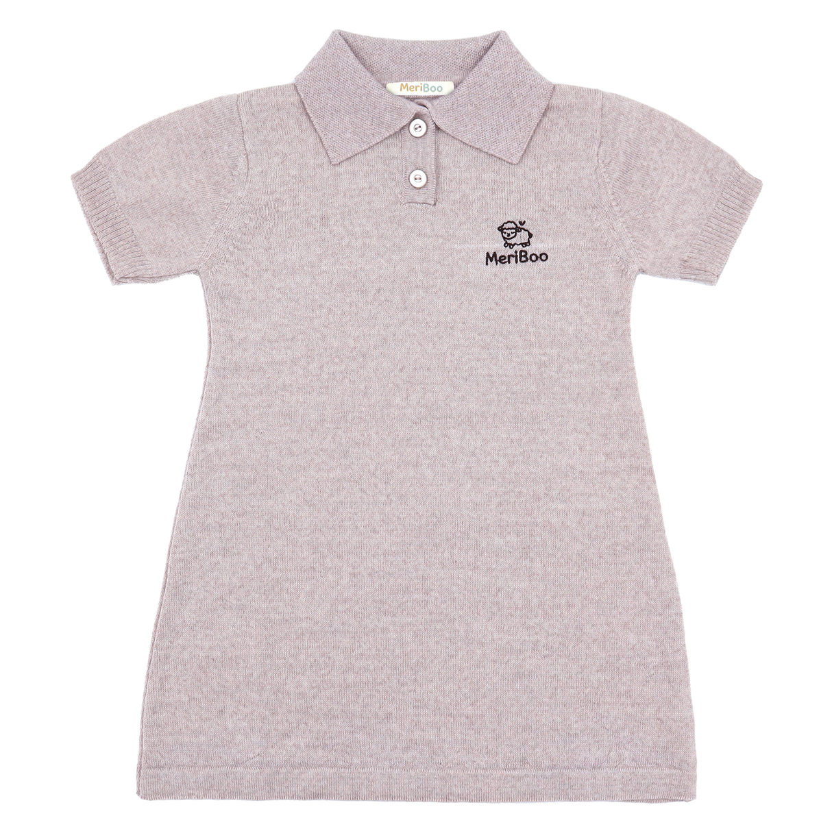 Rochiță tricotată din 100% lână merino organică