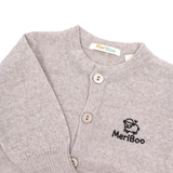 Cardigan tricotat din lână merinos 100% organică