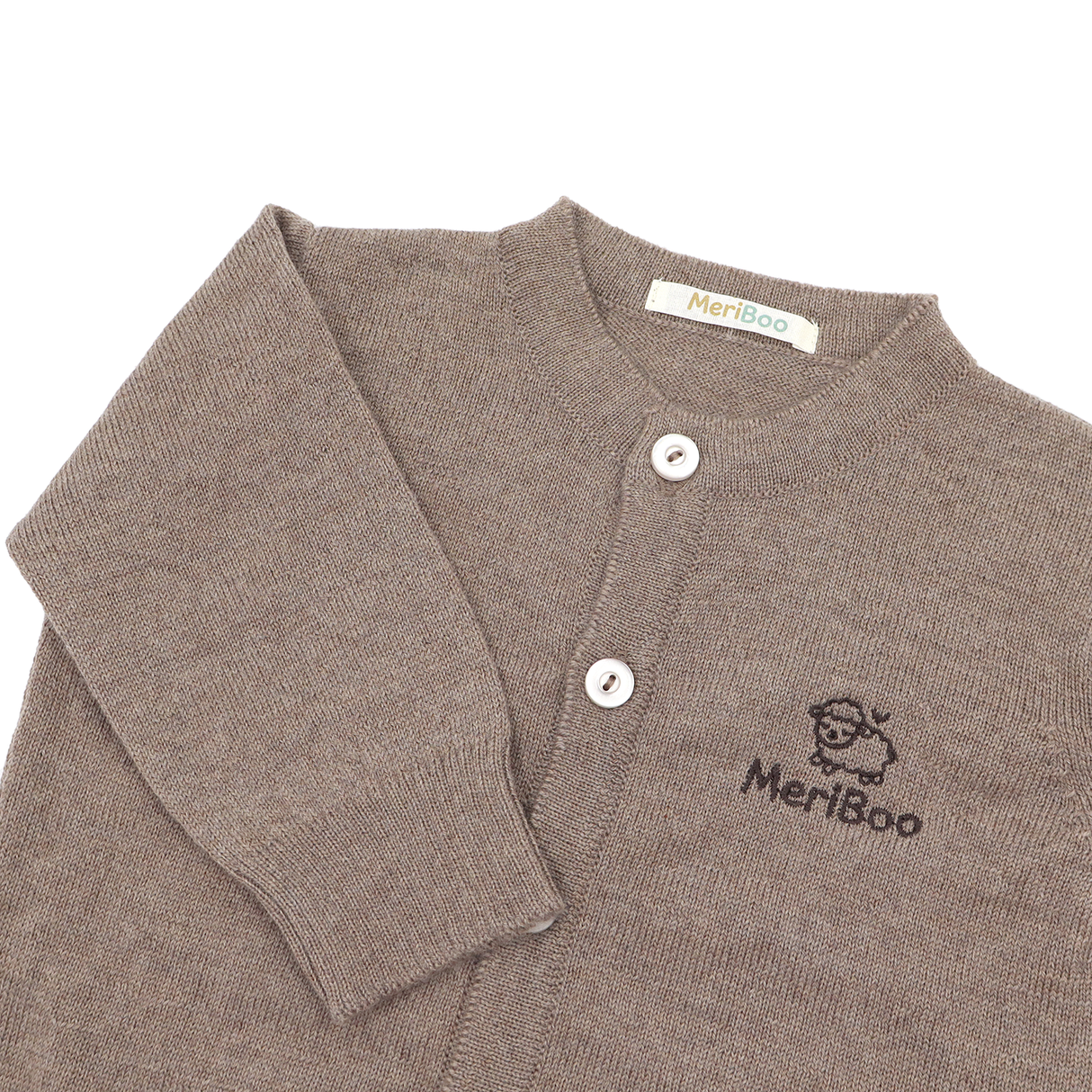 Cardigan tricotat din lână merinos 100% organică