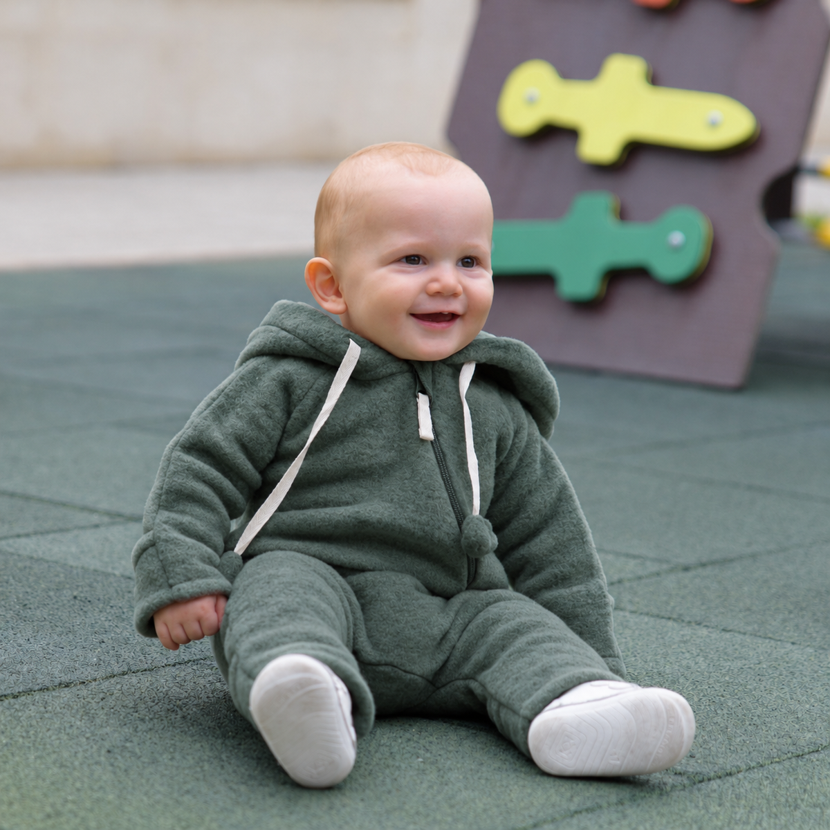 MeriBoo – Premium "Teddy Bear" Merino Wool Bunting Suit