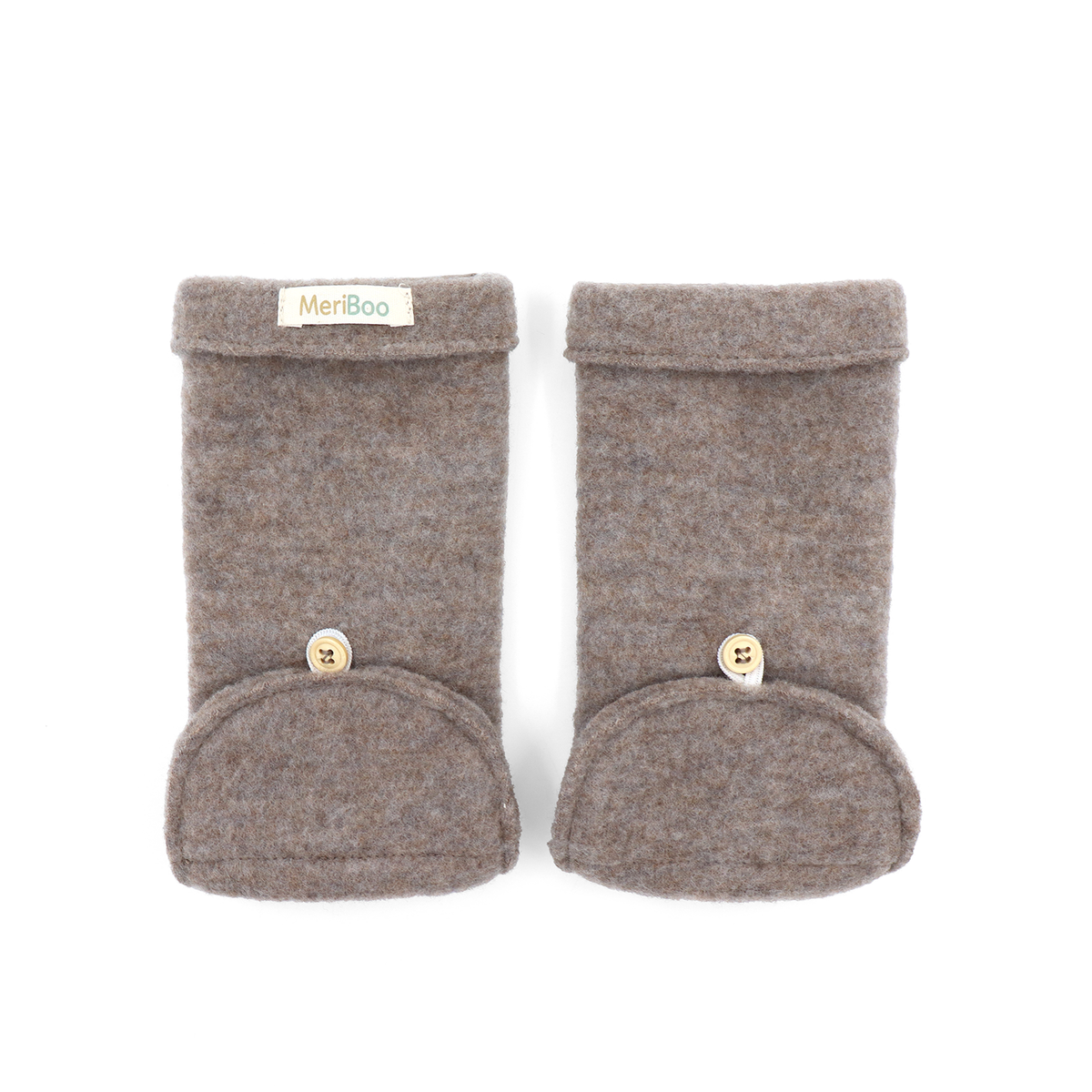 MeriBoo – Mănuși „Teddy Bear“ din lână merinos