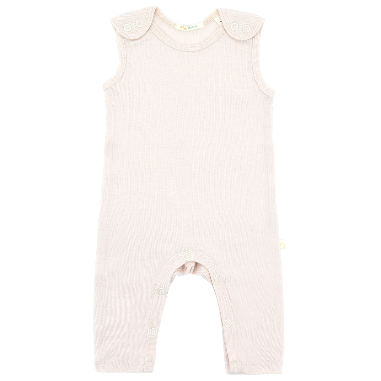 Salopetă (romper) din lână merinos 100% organică, cu nasturi pe umeri