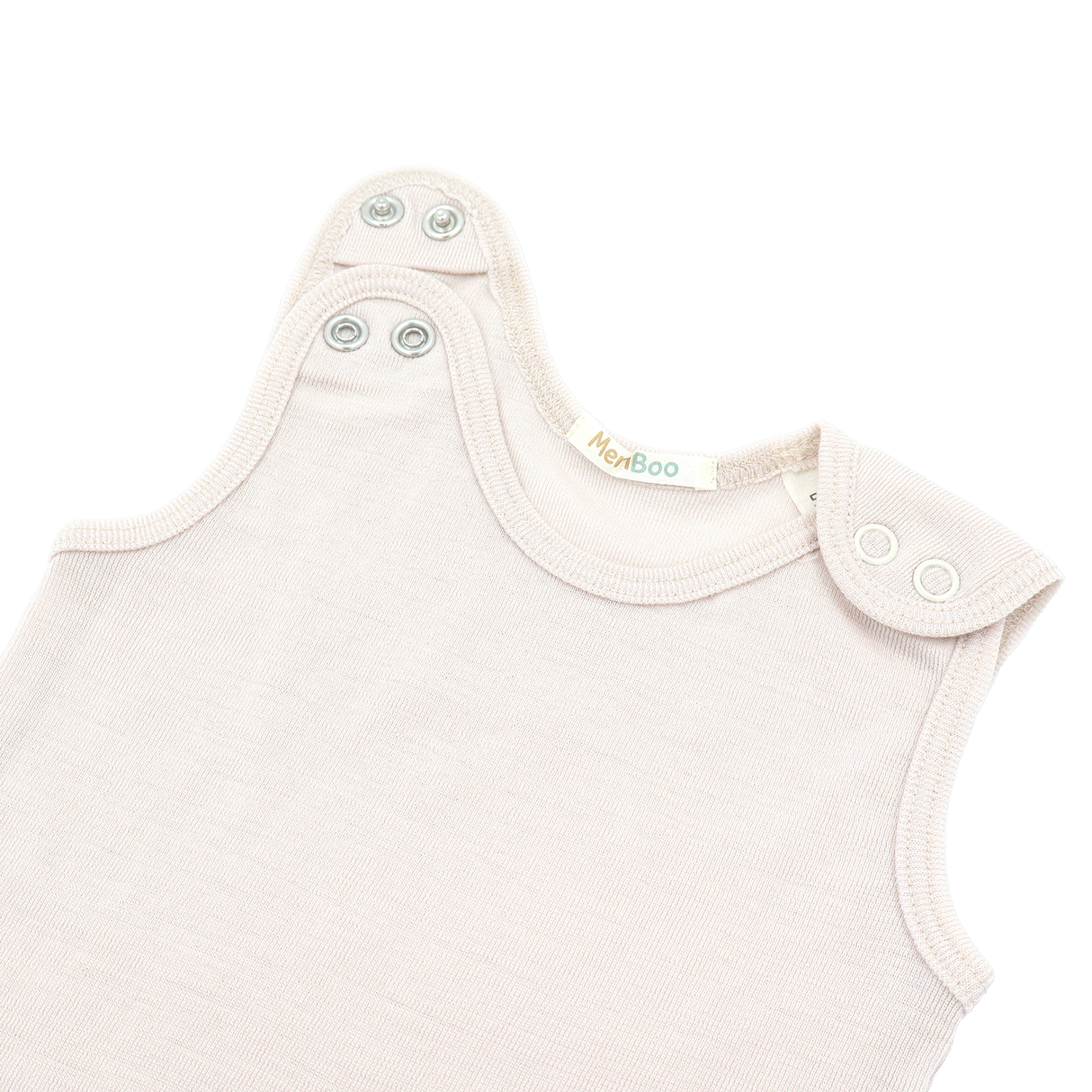 Salopetă (romper) din lână merinos 100% organică, cu nasturi pe umeri